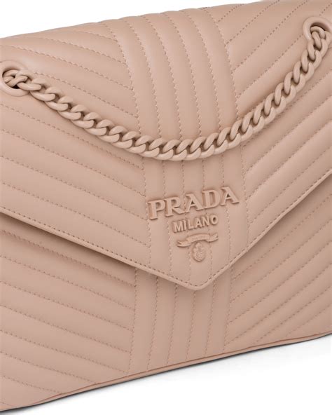 Powder Beige Prada Diagramme shoulder bag 